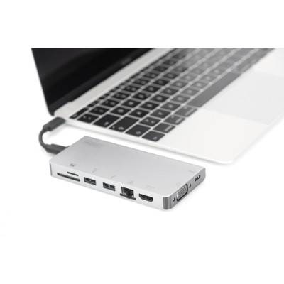 Концентратор Digitus Travel USB-C, 8 Port (DA-70866) Вінниця - фото 4