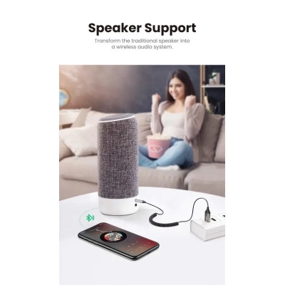 FM модулятор Ugreen Bluetooth 5.0 Aux with mic CM309 UGREEN Black (70601) Винница - изображение 3