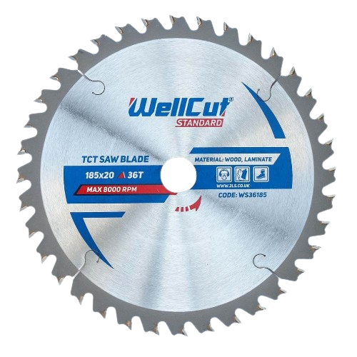 Диск пиляльний для ламінату d185мм*20мм 36T WellCut NovoAbrasive Житомир