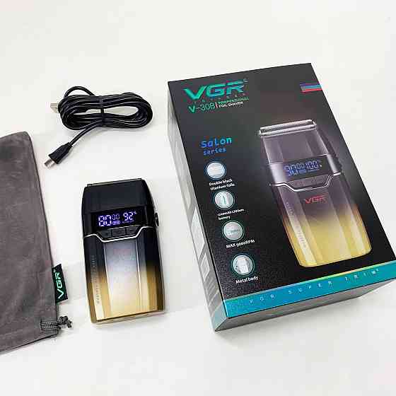 Мужская влагостойкая электробритва VGR V-308, Аккумуляторная машинка для стрижки, Бритвы электрические BH-62 Львов