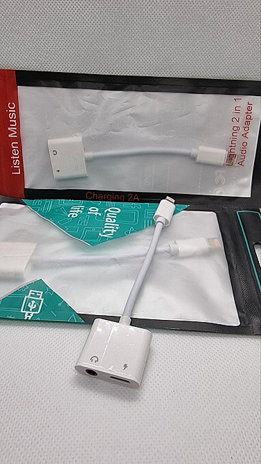 Перехідник Lightning - Jack 3.5 + Lightning Луцьк - фото 1