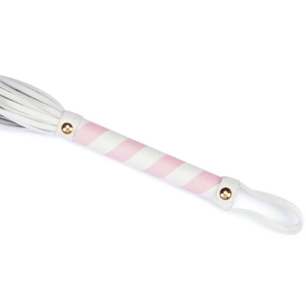 Флогер Liebe Seele White & Pink Leather Flogger Sex Aura Київ - фото 3