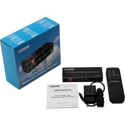 Разветвитель PowerPlant 2 Ports HDMI eARC (CA914906) Винница