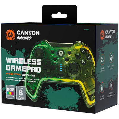 Геймпад Canyon GPW-02 Brighter Wireless RGB 5in1 iOS/Nintendo Crystal (CND-GPW02) Винница - изображение 5