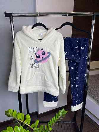 Тепла піжама жіноча Біло-Синій 3XL Харків