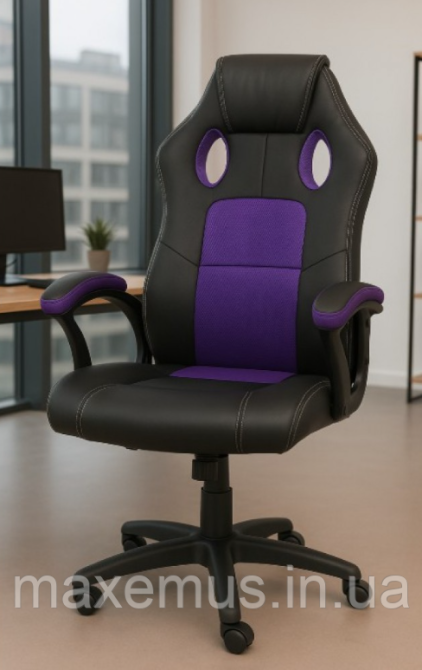 Компьютерное кресло с сетчатой спинкой YS-6056 мягкое офисное кресло для работы за ноутбуком фиолетовое Мостиска - изображение 1