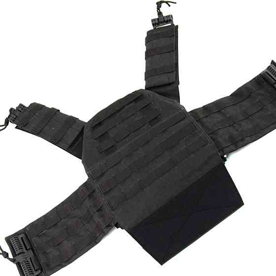 Плитоноска Чорна Cordura 1000 D зі швидким скиданням Запоріжжя
