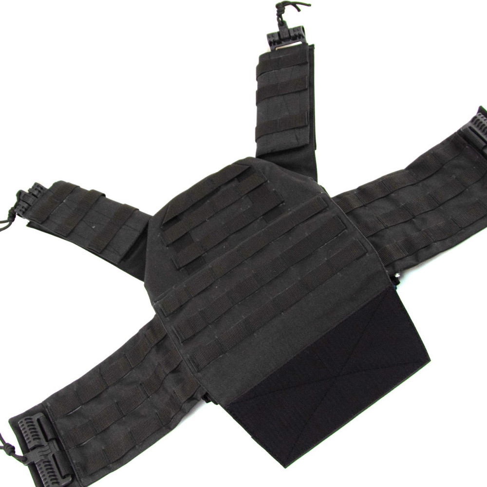 Плитоноска Чорна Cordura 1000 D зі швидким скиданням Запоріжжя - фото 4
