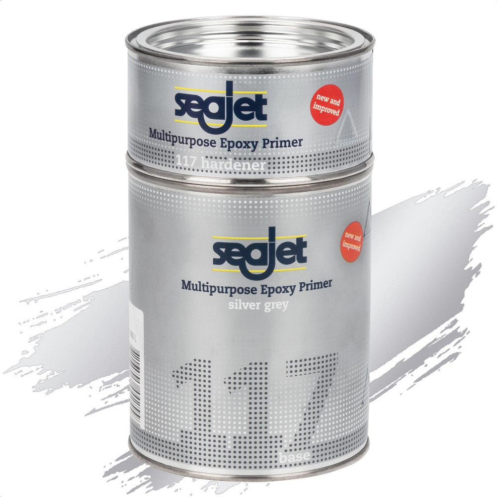 SEAJET 117 грунтовка универсальная эпоксидная серебряно-серая 1л Черкассы - изображение 1