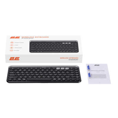 Клавиатура 2E KS250 Wireless USB/Bluetooth UA Black (2E-KS250WBK_UA) Винница - изображение 4