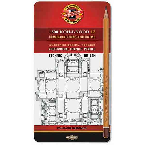 Карандаш графитный Koh-i-Noor 1502.І Technic, НВ-10Н, 12 шт. (1502012007PL) Винница