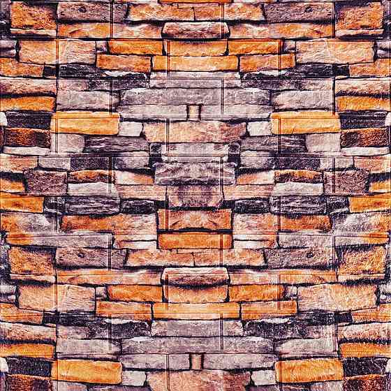 Декоративна 3D панель самоклейка 700х770х3мм Піщаник Катиринославська цегла (045-3) SW-00000692 Київ