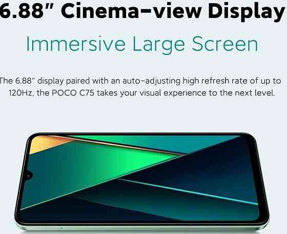 Телефон Xiaomi POCO C75 6/128Gb. Global Black NFC 5160mah 6.88