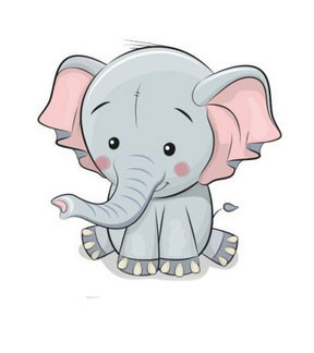 Термонаклейка для детской одежды Слоник Киев - изображение 1