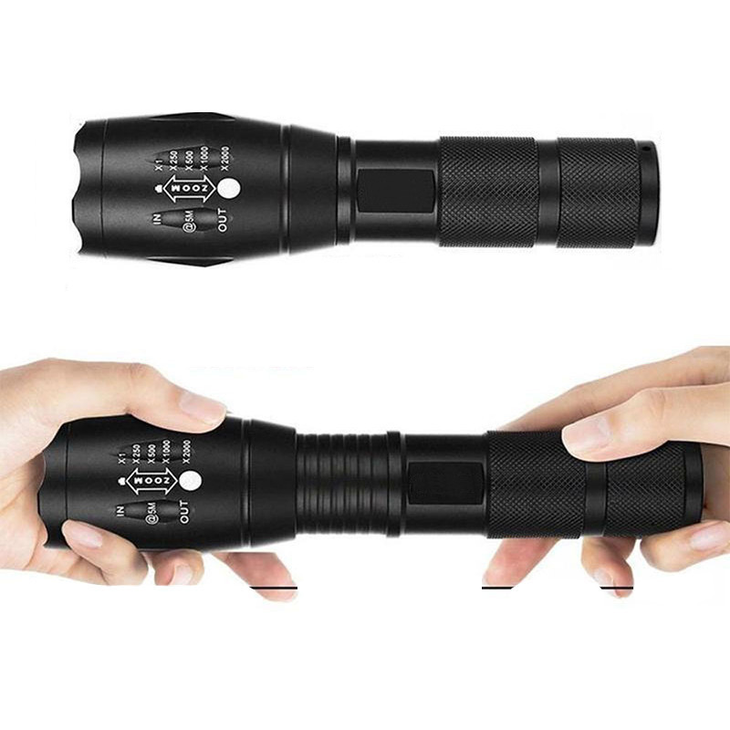 Алюмінієвий ліхтарик з фокусуванням XML-T6 18650 3xААА Smiling Shark A100 Київ - фото 2