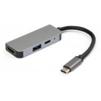 Концентратор Vinga Type-C to 4K HDMI+USB3.0+PD aluminium (VCPHTC3AL) Киев - изображение 1