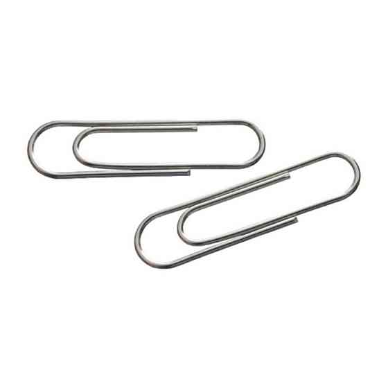 Скрепки канцелярские Axent rounded, nickel-plated, 50 мм, 100 шт. (4102-А) Винница