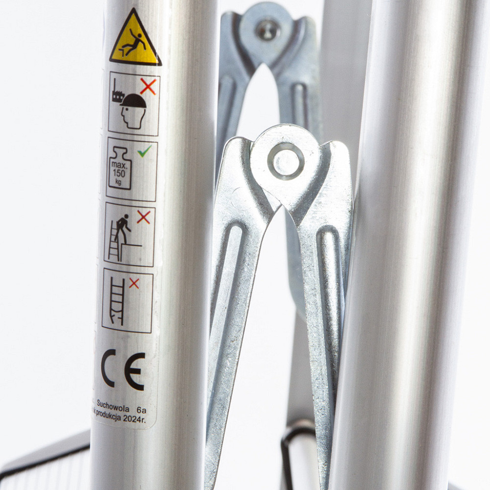 Алюмінієві драбини сходи двосторонні 3 ступені до 150 кг Mar-Pol (M85591) Нововолинськ - фото 6