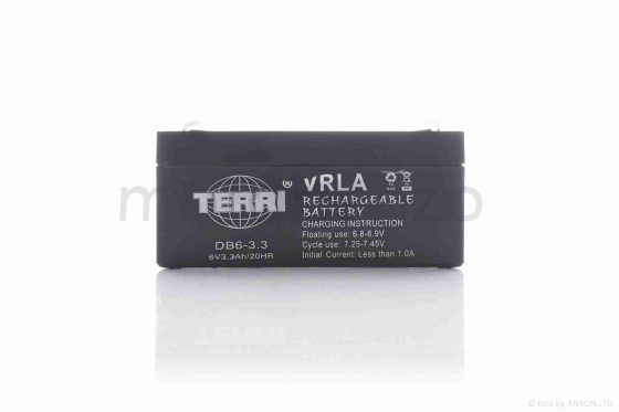 Акумулятор 6V 3.3A AGM 134-34-61mm Мукачево