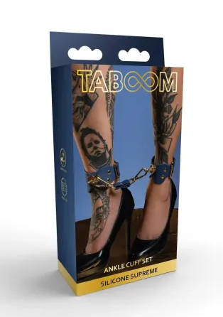Набір силіконових манжет на щиколотки Taboom Silicone Supreme, синій Sex Aura Київ