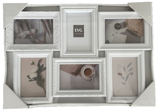 Мультірамка EVG INNO ZB-6-3753 WHITE COLLAGE 6 (6812241) Київ