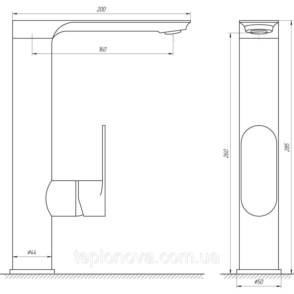 Смеситель для кухни Globus Lux Ontario GLO-0203L Черновцы - изображение 7