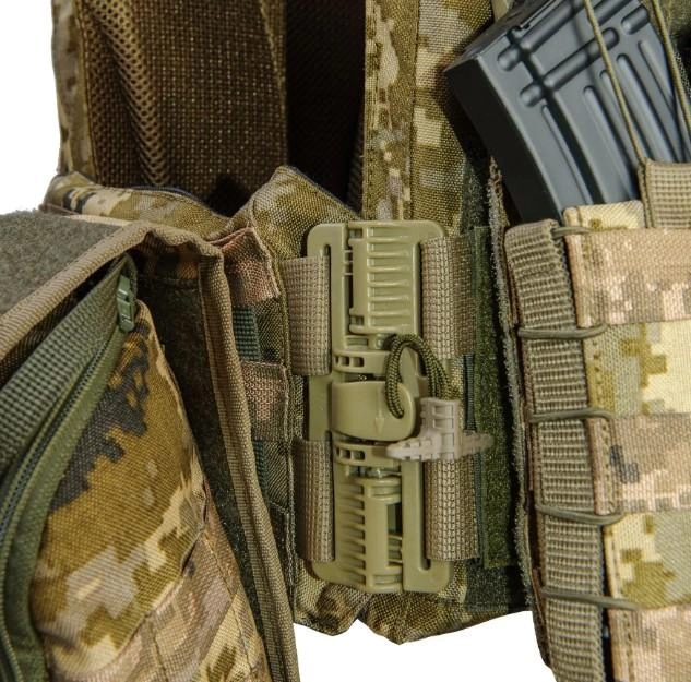 Комплект плитоноски з підсумками та напашником, швидким скиданням (без плит) Піксель Вінниця - фото 7