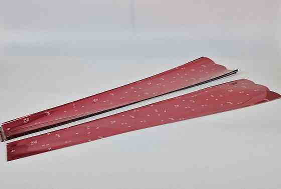 Конусне паковання під квіти h80/6низ/18верх метал червоний (100 шт) візерунчастий (4) (100 шт) Харків