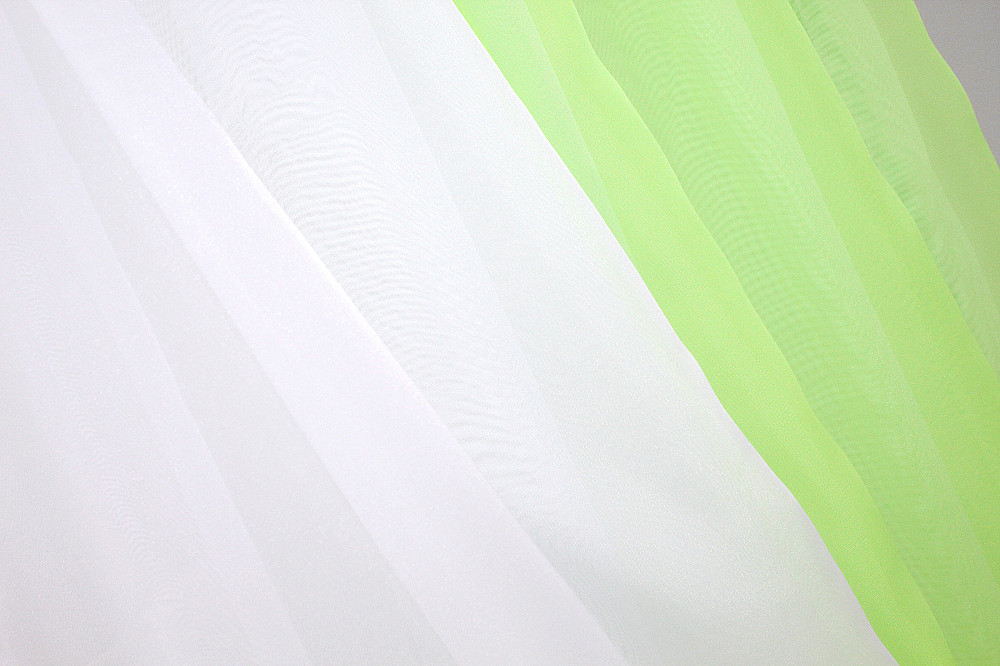 Кухонний комплект VR-Textil № 038к шторки і тюль салатовий з білим 280х170 см (50-468) Київ - фото 5