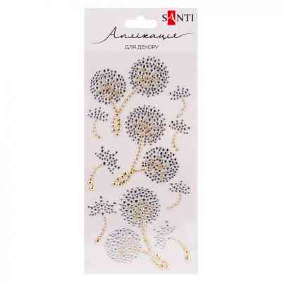 Набор для творчества Santi Кульбабки аплікація зі страз самоклеючих 10х20 см (743037) Винница