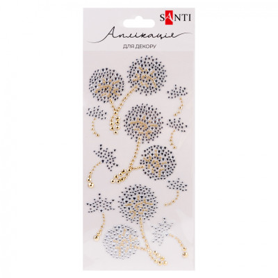 Набор для творчества Santi Кульбабки аплікація зі страз самоклеючих 10х20 см (743037) Винница - изображение 1
