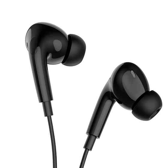 Наушники BOROFONE BM100 Pro Fuente universal earphones with microphone Black Одеса
