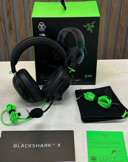 ОРИГІНАЛ Навушники Razer BlackShark V2 X з повним комплектом. Харьков - изображение 1