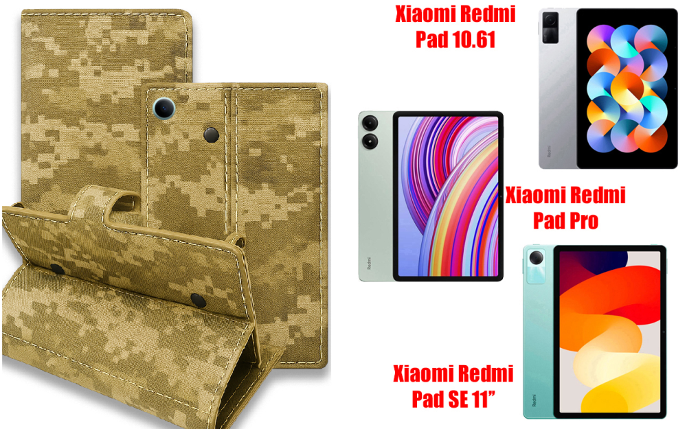 Книга-трансформер для планшета Xiaomi Redmi Pad 2 Pro 5G, цвет Black Pixel Киев - изображение 1