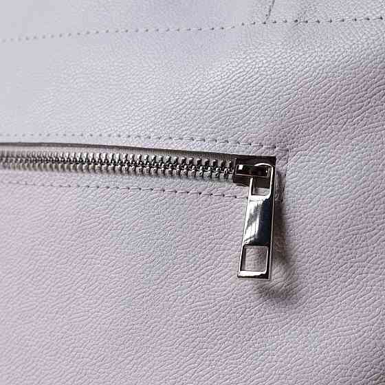 Практична сумка-шоппер із натуральної шкіри Shvigel 22844 Біла Київ