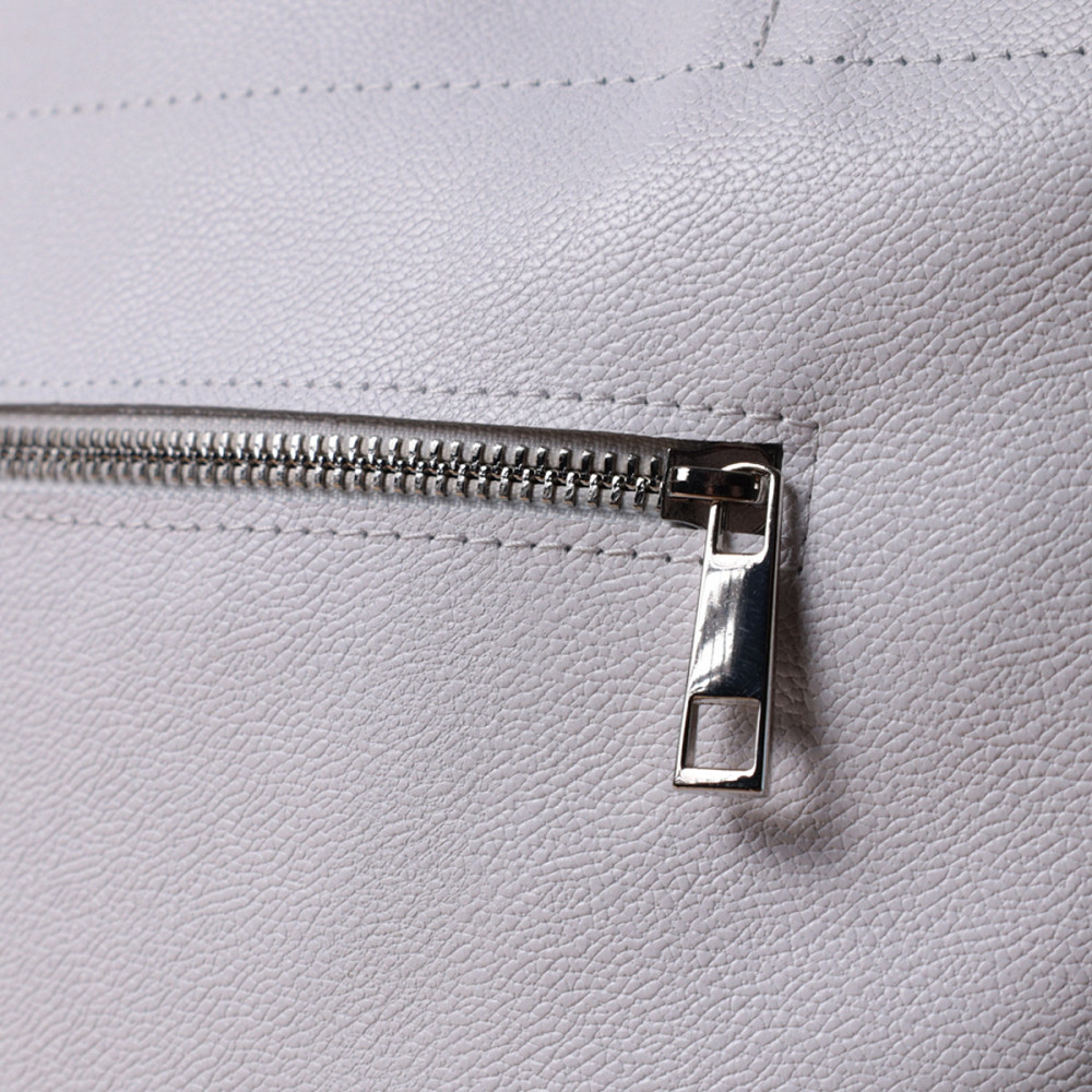 Практична сумка-шоппер із натуральної шкіри Shvigel 22844 Біла Київ - фото 1