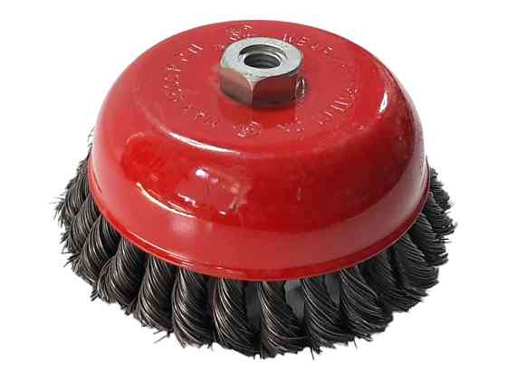 Щітка торцева посилена "пучки крученого дроту" 150мм, М14х2 Винница