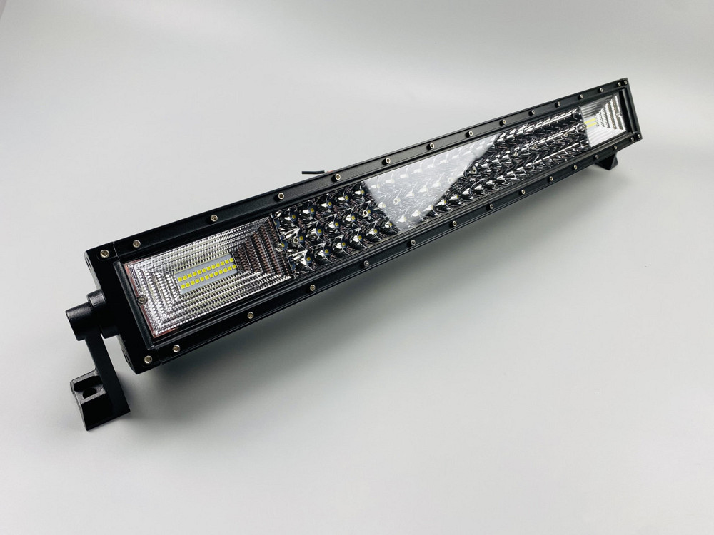 Фара LED BAR прямокутна 324W півколо 9-32В IP67 led chip 3030 108 led ламп балка для авто Мукачево - фото 3