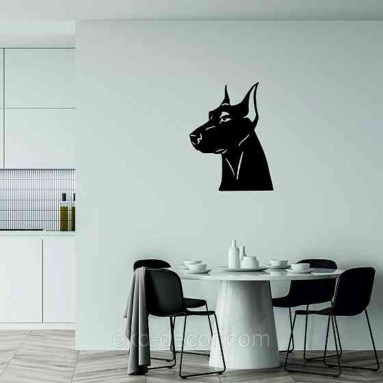 Декоративне настінне Панно «Доберман», Декор на стіну Київ