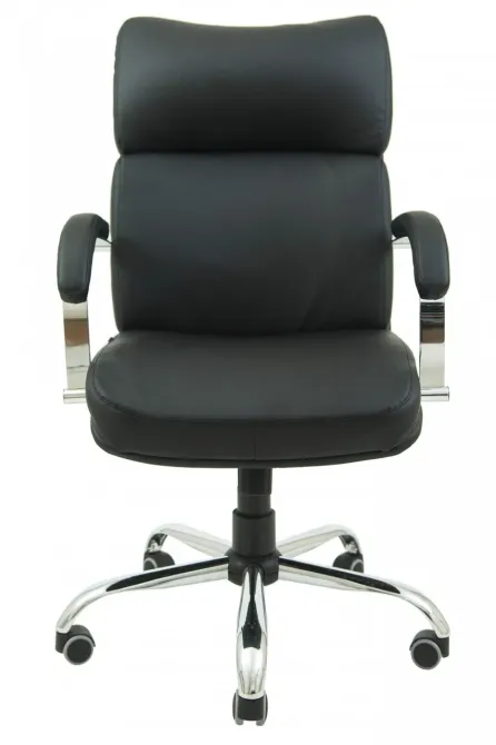 Офисное Кресло Руководителя Richman Dakota Кожа Lux Хром М1 Tilt Черный Киев - изображение 2
