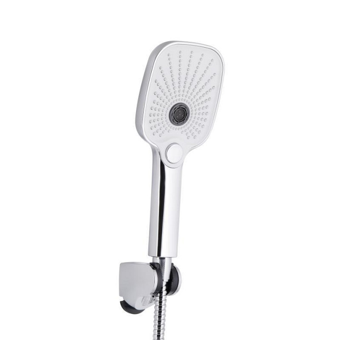 Змішувач для ванни з душовим гарнітуром Qtap Gemini QTGEM259CRW45683 Chrome/White Харків - фото 4