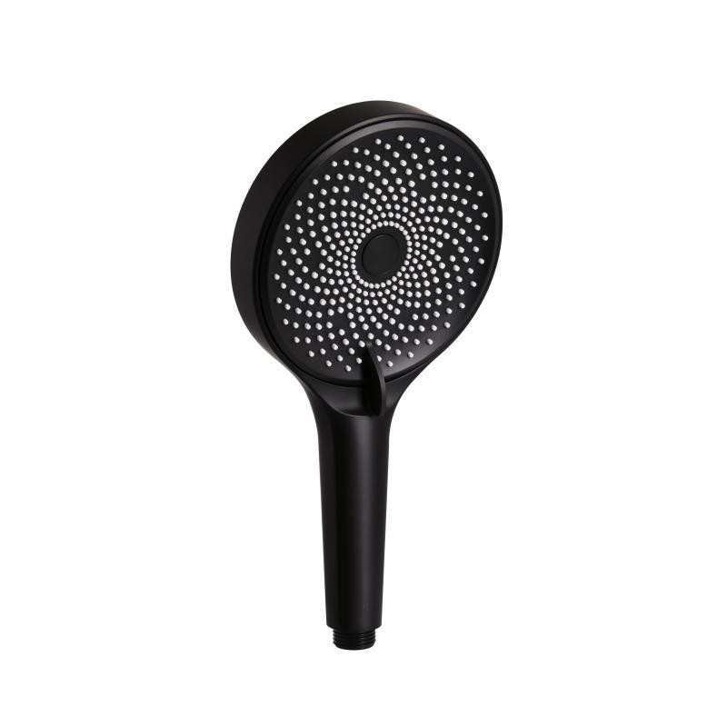 Лейка для ручного душа Qtap Rucni D 130 мм круглая QTRUC125BLM45953 Black Matt Харьков - изображение 1