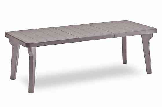 Стіл для саду пластиковий розсувний BICA Bergen, сіро-бежевий Київ
