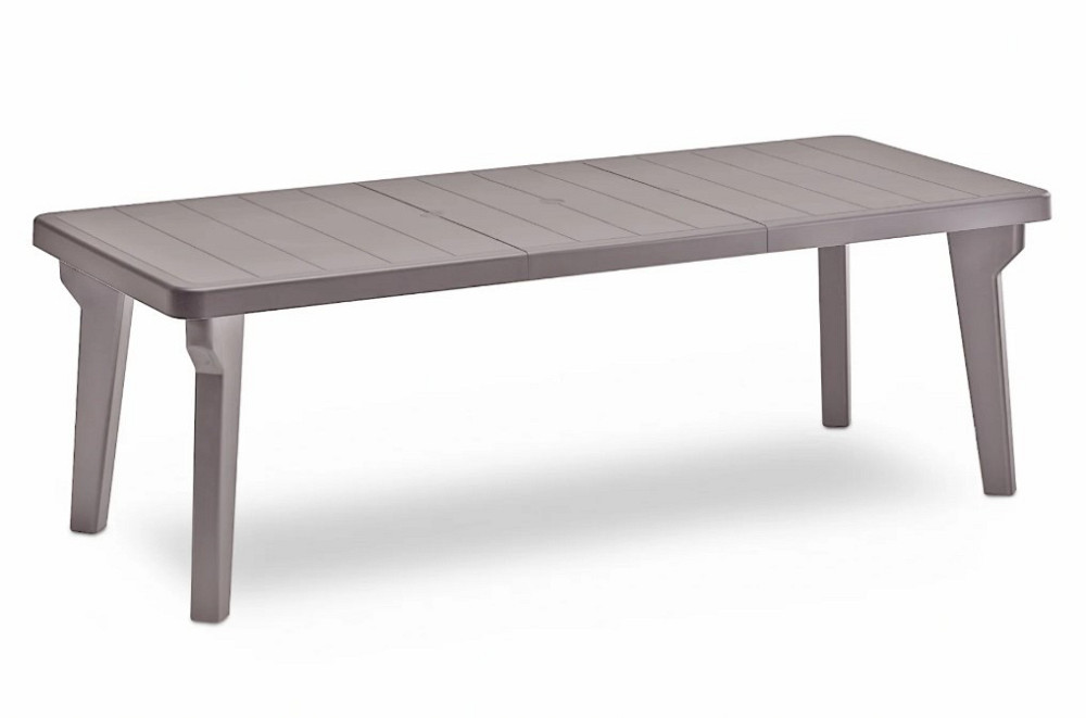 Стіл для саду пластиковий розсувний BICA Bergen, сіро-бежевий Київ - фото 1