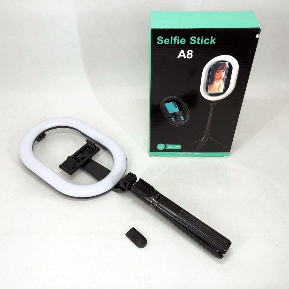 Освітлення для блогера Selfie Stick A8, Професійна лампа, Кольцевой свет, Лампа для тиктокерів RI-56 Львов - изображение 8