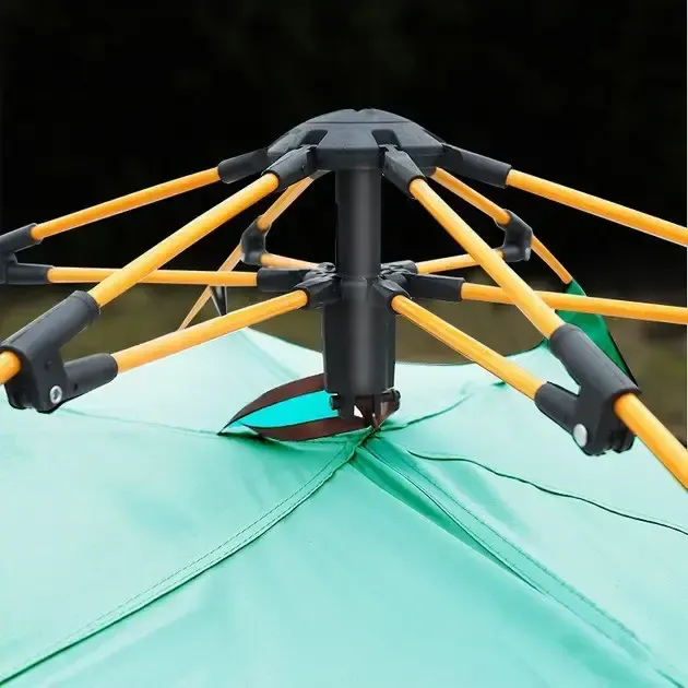 Автоматическая 3х местная палатка с навесом 210х150х125 / Палатка для кемпинга на два входа Коломыя - изображение 5