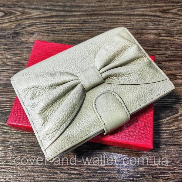 Жіноче портмоне обкладинка для паспорта і грошей білого кольору Salfeite Київ - фото 1
