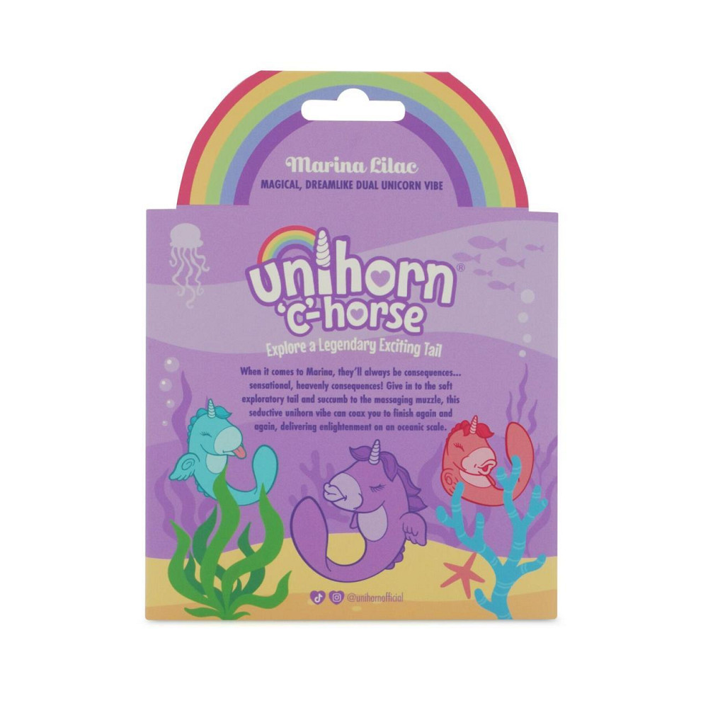 Вібратор-єдиноріжка Unihorn – C Horse – Marina Lilac, вагінально-кліторальна стимуляція, 2 мотори по 10 режимів Sex Aura Київ - фото 8