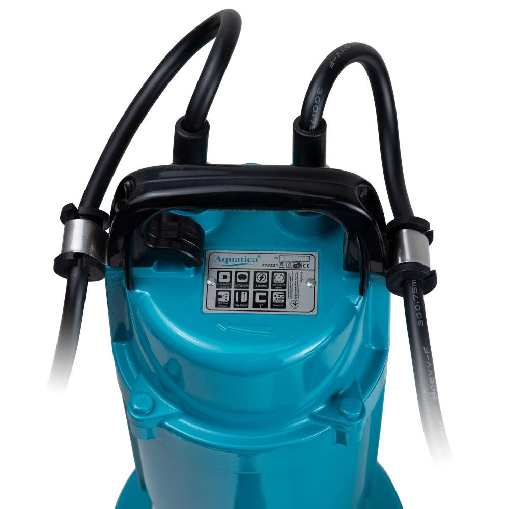 Насос дренажный 0.37кВт Hmax 16м Qmax 150л/мин AQUATICA QDX1.5-16-0.37A (773231) Ровно - изображение 8