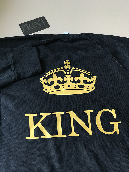 Парні толстовки для хлопця та дівчини KING/QUEEN з коронами Чернівці - фото 2